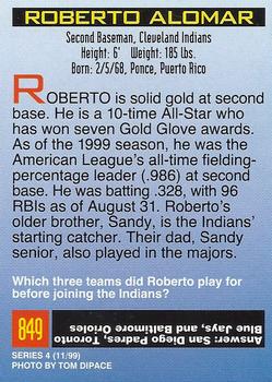 1999 Sports Illustrated for Kids #849 Roberto Alomar Back