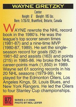 2000 Sports Illustrated for Kids I (Jan-Nov 2000) #872 Wayne Gretzky Back