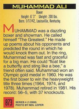 2000 Sports Illustrated for Kids I (Jan-Nov 2000) #873 Muhammad Ali Back