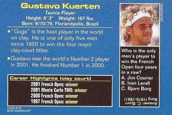 2002 Sports Illustrated for Kids #132 Gustavo Kuerten Back