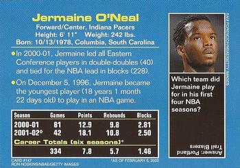 2002 Sports Illustrated for Kids #147 Jermaine O'Neal Back