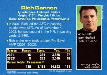 2003 Sports Illustrated for Kids #230 Rich Gannon Back