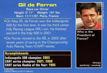 2003 Sports Illustrated for Kids #306 Gil de Ferran Back