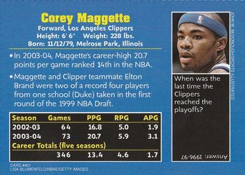2004 Sports Illustrated for Kids #401 Corey Maggette Back