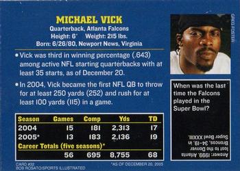 2006 Sports Illustrated for Kids #32 Michael Vick Back