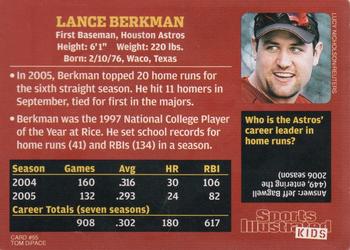 2006 Sports Illustrated for Kids #55 Lance Berkman Back