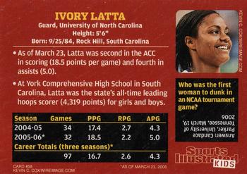 2006 Sports Illustrated for Kids #58 Ivory Latta Back
