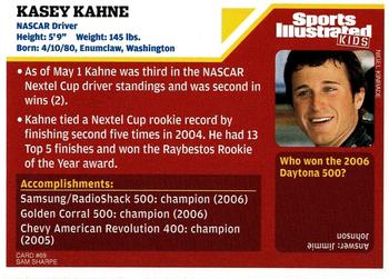 2006 Sports Illustrated for Kids #69 Kasey Kahne Back