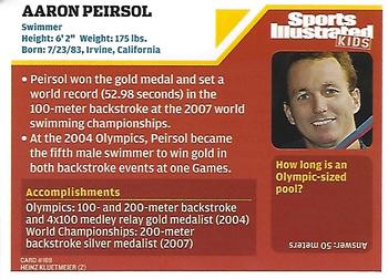 2007 Sports Illustrated for Kids #169 Aaron Peirsol Back