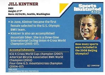 2008 Sports Illustrated for Kids #305 Jill Kintner Back