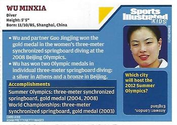 2008 Sports Illustrated for Kids #319 Wu Minxia Back