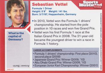 2011 Sports Illustrated for Kids #27 Sebastian Vettel Back