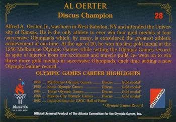 1996 Collect-A-Card Centennial Olympic Games Collection #28 Al Oerter Back