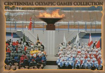 1996 Collect-A-Card Centennial Olympic Games Collection #29 110-Meter Hurdles - Men Front