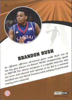 2009 Press Pass Fusion - Bronze #31 Brandon Rush Back