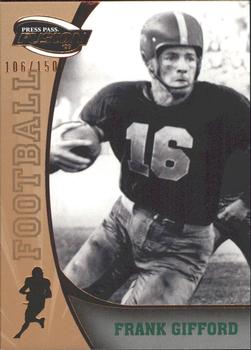 2009 Press Pass Fusion - Bronze #43 Frank Gifford Front
