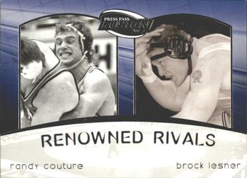 2009 Press Pass Fusion - Renowned Rivals #RR-10 Randy Couture / Brock Lesnar Front
