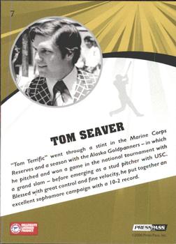 2009 Press Pass Fusion - Silver #7 Tom Seaver Back