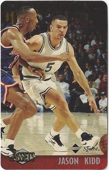 1996 Classic Assets - Phone Cards $1 #11 Jason Kidd Front