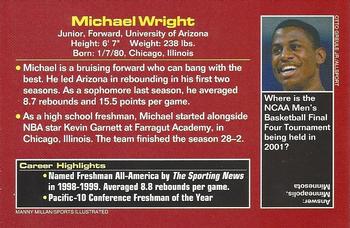 2001 Sports Illustrated for Kids - March Madness Stars #NNO Michael Wright Back