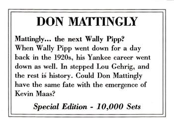1990 Sports Scoops (unlicensed) #NNO Don Mattingly Back