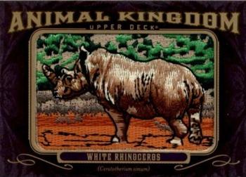 2012 Upper Deck Goodwin Champions - Animal Kingdom Patches #AK-150 White Rhinoceros Front