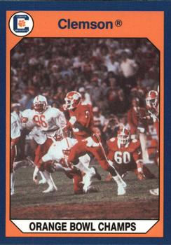 1990 Collegiate Collection Clemson Tigers #10 Orange Bowl Champs Front