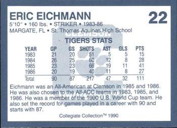 1990 Collegiate Collection Clemson Tigers #22 Eric Eichmann Back