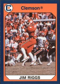 1990 Collegiate Collection Clemson Tigers #30 Jim Riggs Front