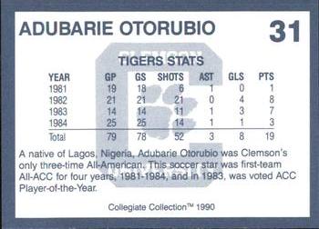 1990 Collegiate Collection Clemson Tigers #31 Adubarie Otorubio Back