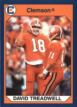1990 Collegiate Collection Clemson Tigers #41 David Treadwell Front
