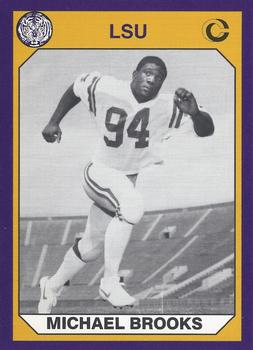 1990 Collegiate Collection LSU Tigers #36 Michael Brooks Front