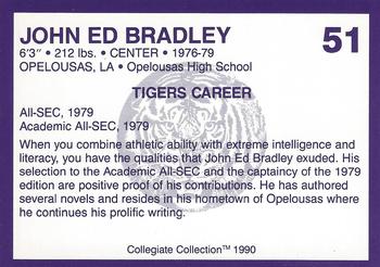 1990 Collegiate Collection LSU Tigers #51 John Ed Bradley Back