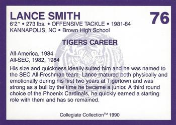 1990 Collegiate Collection LSU Tigers #76 Lance Smith Back