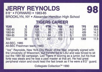 1990 Collegiate Collection LSU Tigers #98 Jerry Reynolds Back