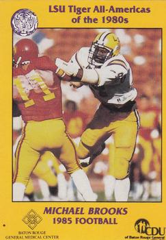 1989 LSU Tigers All-Americans #10 Michael Brooks Front