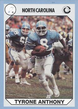 1990-91 Collegiate Collection North Carolina Tar Heels - Promos #NC6 Tyrone Anthony Front