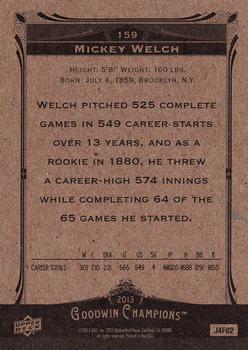 2013 Upper Deck Goodwin Champions #159 Mickey Welch Back