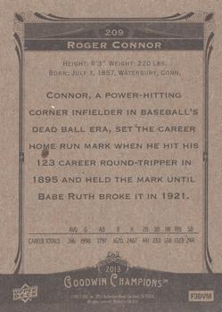 2013 Upper Deck Goodwin Champions #209 Roger Connor Back