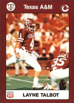 1991 Collegiate Collection Texas A&M Aggies #13 Layne Talbot Front