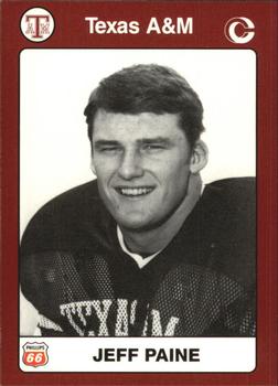 1991 Collegiate Collection Texas A&M Aggies #72 Jeff Paine Front