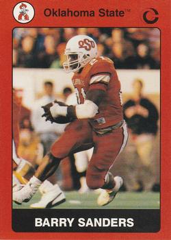 1991 Collegiate Collection Oklahoma State Cowboys #2 Barry Sanders Front