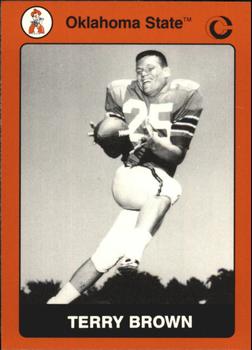 1991 Collegiate Collection Oklahoma State Cowboys #20 Terry Brown Front