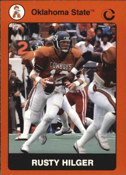 1991 Collegiate Collection Oklahoma State Cowboys #28 Rusty Hilger Front