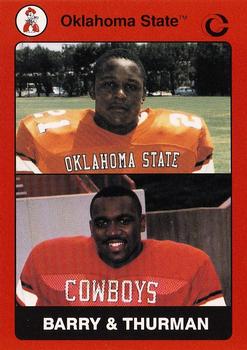 1991 Collegiate Collection Oklahoma State Cowboys #78 Barry & Thurman Front
