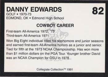 1991 Collegiate Collection Oklahoma State Cowboys #82 Danny Edwards Back
