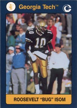 1991 Collegiate Collection Georgia Tech Yellow Jackets #14 Roosevelt Isom Front