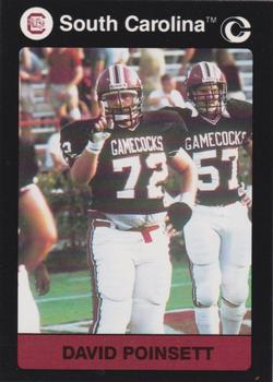 1991 Collegiate Collection South Carolina Gamecocks #47 David Poinsett Front
