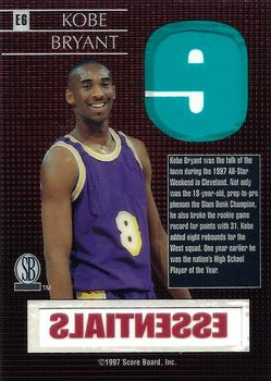 1997 Score Board Talk N' Sports - Essentials #E6 Kobe Bryant Back