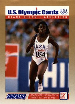 1992 Snickers U.S. Olympic #5 Diane Dixon Front